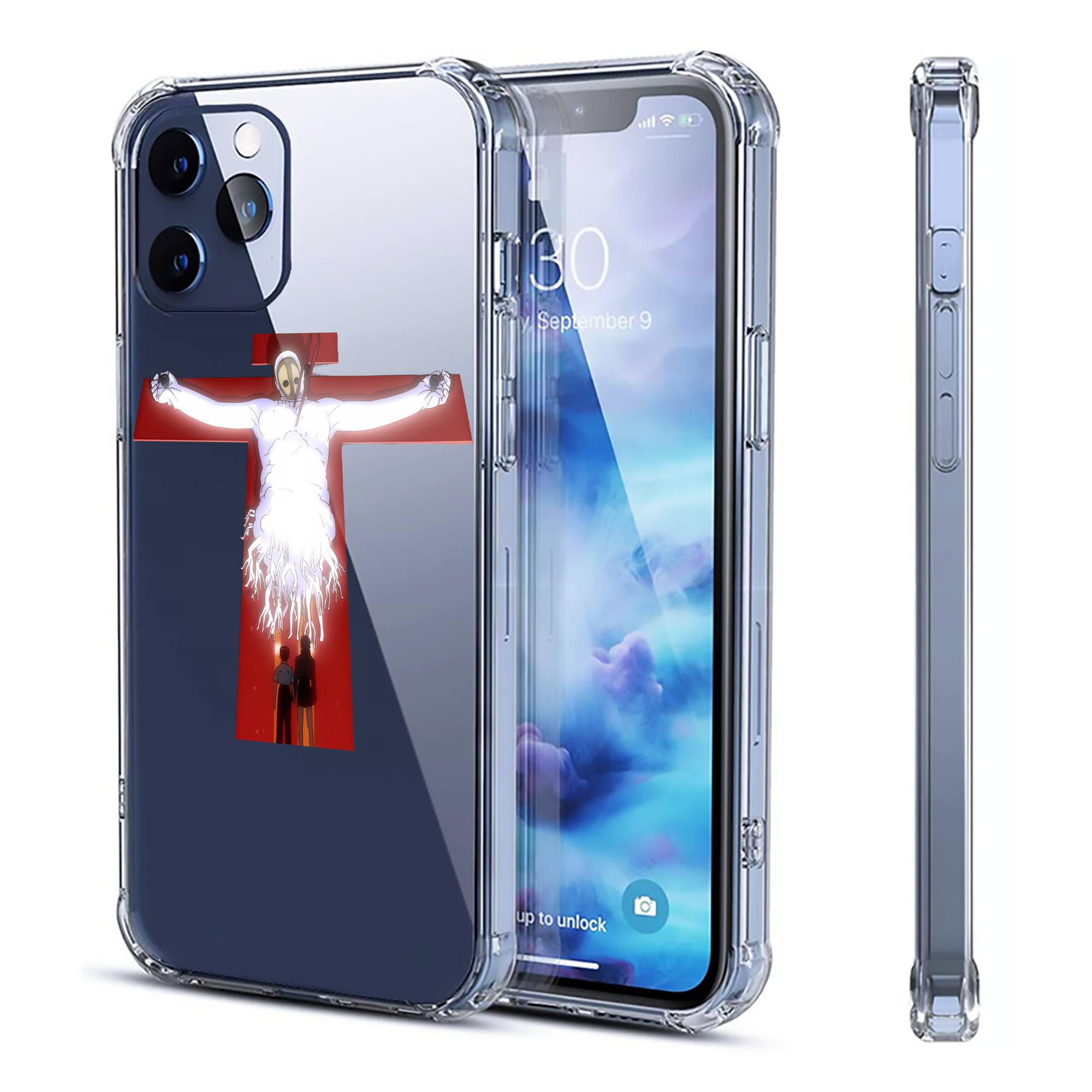 （画像用） EVA 新世紀エヴァンゲリオン 【iPhone 12シリーズ対応】透明スマホケース（クリアソフトケース）